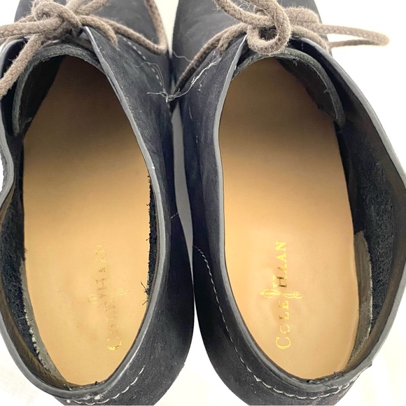 Cole Haan Suede Leather Wedge Ankle Booties - Picture 7 of 7